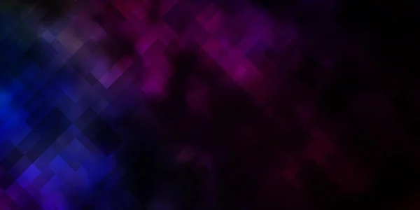 Темний Багатобарвний Векторний Візерунок Квадратному Стилі Абстрактна Градієнтна Ілюстрація Прямокутниками — стоковий вектор