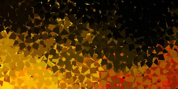Темно Зеленый Желтый Векторный Фон Треугольниками Иллюстрация Веб Материала Цветными — стоковый вектор
