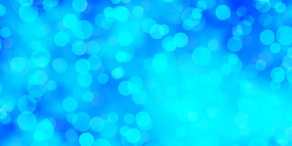Светло Синий Векторный Шаблон Кругами Красочная Иллюстрация Градиентными Точками Стиле — стоковый вектор