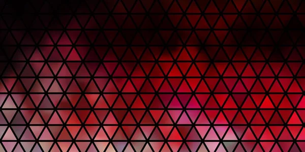 Hellrosa Rotes Vektormuster Mit Polygonalem Stil Schöne Illustration Mit Dreiecken — Stockvektor