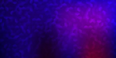 Koyu mavi, altıgen şekilli kırmızı vektör düzeni. Renkli gradyan altıgenli akıllı soyut çizim. Duvar kağıdı kalıpları için doku.