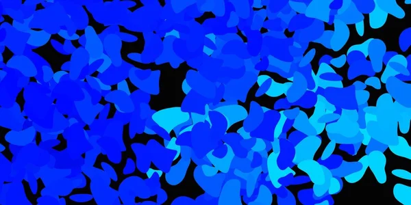 Hellblauer Vektorhintergrund Mit Chaotischen Formen Bunte Illustration Mit Einfachen Verlaufsformen — Stockvektor