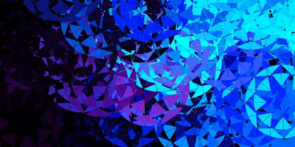 Dunkelrosa Blaues Vektorlayout Mit Dreiecksformen Hervorragende Abstrakte Illustration Mit Farbenfrohen — Stockvektor