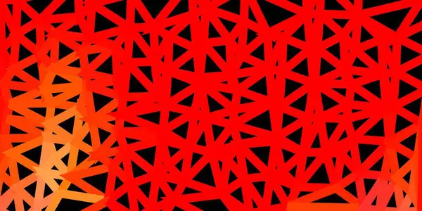Hellrotes Gelbes Vektor Abstraktes Dreieck Muster Moderne Abstrakte Illustration Mit — Stockvektor