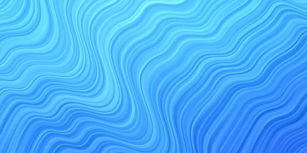 Světle Modrá Vektorová Šablona Křivkami Abstraktní Ilustrace Gradientními Luky Vzor — Stockový vektor
