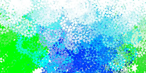 Heller Blauer Vektorhintergrund Mit Polygonalem Stil Abstrakte Gradienten Illustration Mit — Stockvektor