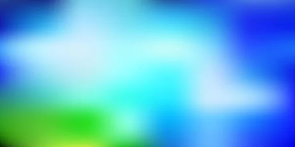 Azul Claro Layout Borrão Abstrato Vetor Verde Blur Ilustração Colorida — Vetor de Stock