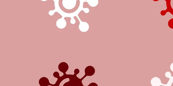 Texture Vectorielle Rouge Clair Avec Symboles Maladie Illustration Abstraite Colorée — Image vectorielle