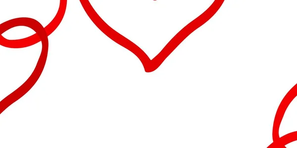 Ελαφρύ Κόκκινο Διάνυσμα Υφή Υπέροχες Καρδιές Διακοσμητική Λάμψη Εικονογράφηση Καρδιές — Διανυσματικό Αρχείο