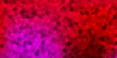 Altıgen şekilli açık pembe, sarı vektör arkaplan. Altıgen tarzda, gradyan ile modern soyut çizim. Duvar kağıdı kalıpları için doku.