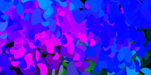 Sötét Rózsaszín Kék Vektor Háttér Véletlenszerű Formák Színes Illusztráció Egyszerű — Stock Vector
