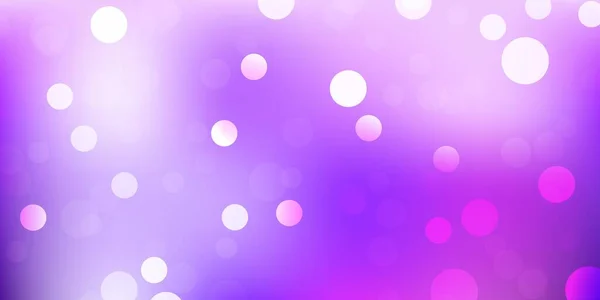 Светло Фиолетовый Векторный Рисунок Сферами Иллюстрация Набором Ярких Красочных Абстрактных — стоковый вектор