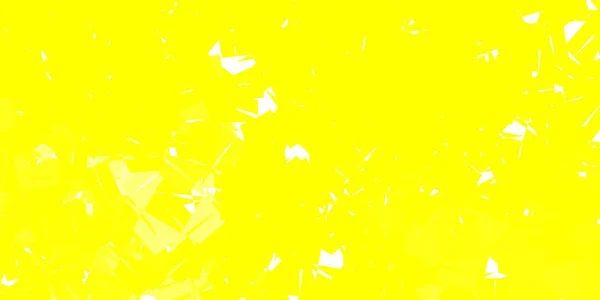 Projeto Mosaico Triângulo Vetorial Amarelo Claro Ilustração Inteligente Estilo Faceta — Vetor de Stock