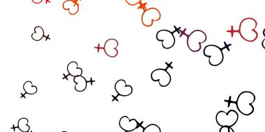 Açık mavi, feminizm unsurlu sarı vektör deseni. Değişken feminizm şekilli renkli bir illüstrasyon. Web siteniz için basit tasarım.