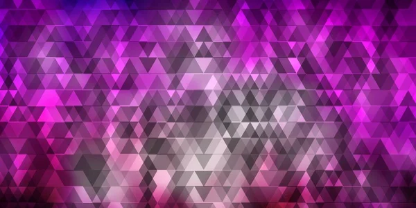 Morado Oscuro Patrón Vectorial Rosa Con Líneas Triángulos Diseño Inteligente — Archivo Imágenes Vectoriales