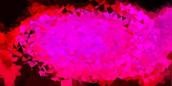 Sötét Rózsaszín Vektor Poli Háromszög Elrendezés Modern Absztrakt Illusztráció Sokszögű — Stock Vector