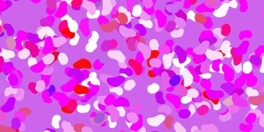 Açık pembe, rastgele şekilli kırmızı vektör arkaplan. Basit gradyan şekilli renkli bir çizim. Reklamlarınız için modern tasarım.