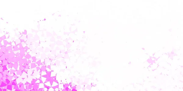 带多边形的浅粉色矢量背景 用五彩缤纷的三角形进行突出的抽象说明 精子的开始设计 — 图库矢量图片