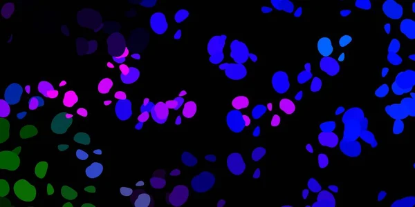 Тёмный Многоцветный Векторный Фон Случайными Формами Современная Абстрактная Иллюстрация Градиентными — стоковый вектор