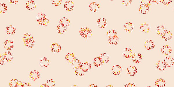 Светло-оранжевый векторный шаблон с кругами. Абстрактные красочные диски на простом градиентном фоне. Шаблон для деловой рекламы.