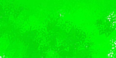 Açık yeşil, çokgen formlu sarı vektör arkaplan. Renkli üçgenler aralığıyla soyut bir illüstrasyon. Duvar kağıtlarınız için tasarım.