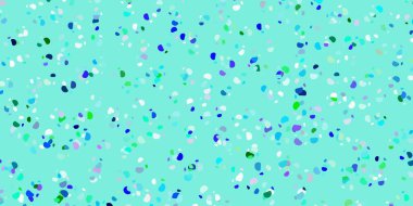 Açık mavi, rastgele şekilli yeşil vektör arkaplan. Basit gradyan şekilli renkli bir çizim. Reklamlarınız için modern tasarım.