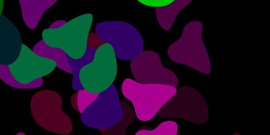 Soyut şekilli koyu renkli vektör şablonu. Soyut tarzda renkli şekilli bir illüstrasyon. Cep telefonları için arka plan.