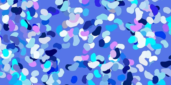 Rosa Claro Patrón Vectorial Azul Con Formas Abstractas Ilustración Colorida — Vector de stock