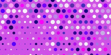 Açık mor arkaplan ve noktalar. Baloncuklu gradyan tarzda soyut dekoratif tasarım. Web siteleri için desen.