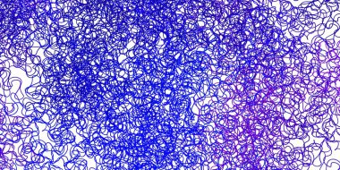 Koyu pembe, parlak çizgileri olan mavi vektör arkaplan. Gradyan kıvrımları olan yarım tonlu bir resim. Web siteleri, iniş sayfaları için desen.