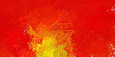 Koyu yeşil, sarı vektör arkaplan ve çokgen formlar. Renkli üçgenler aralığıyla soyut bir illüstrasyon. Insperarion için tasarımı başlat.