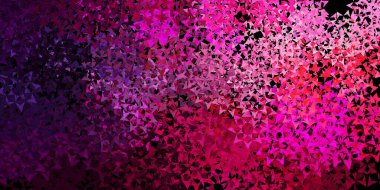 Açık mavi, üçgenli kırmızı vektör arkaplan. Soyut arkaplanda renkli eğimli üçgenler. Web siteleri için desen.