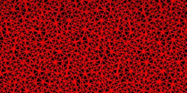 Açık kırmızı, sarı vektör üçgen mozaik desen. Çokgen üçgenli modern soyut çizim. Web siteleri için akıllı desen.