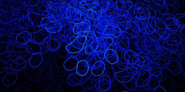 Rastgele şekilli koyu mavi vektör arkaplan. Gradyan rastgele formlarla modern soyut illüstrasyon. Reklamlarınız için modern tasarım.