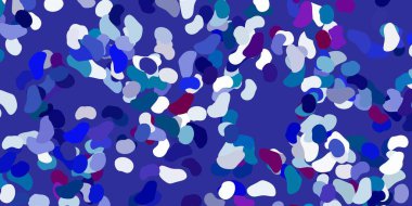 Açık mavi, Memphis şekilli kırmızı vektör dokusu. Gradyan rastgele formlarla modern soyut illüstrasyon. Reklamlarınız için modern tasarım.