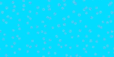 Açık pembe, çiçekli mavi vektör karalama şablonu. Soyut renkli çiçekli gradyan çizimi. Broşürler ve kitaplar için akıllı tasarım.