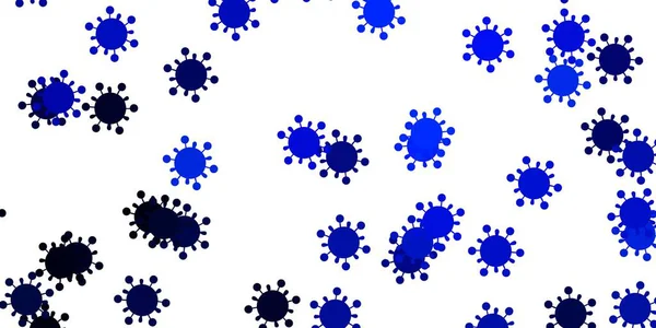 インフルエンザの兆候を持つライトブルーベクトルテンプレート 生物学的勾配形状の抽象的なイラスト 流行情報に対するシンプルなデザイン — ストックベクタ