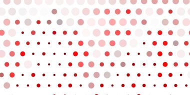 Disklerle açık kırmızı vektör dokusu. Renkli çember şekilli modern soyut illüstrasyon. İş ilanları için şablon.