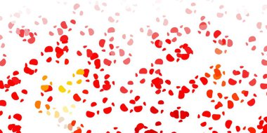 Açık kırmızı, sarı vektör arkaplan ve rastgele şekiller. Soyut tarzda, gradyan formlarda basit tasarım. Duvar kağıdı seti için zarif tasarım.