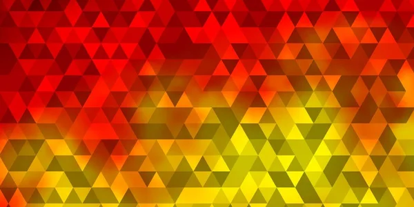 Light Orange Vector Background Triangles Glitter Abstract Illustration Triangular Shapes — Stock Vector