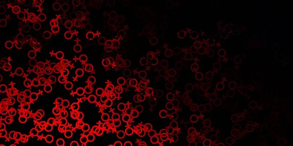 Темно Червоний Векторний Візерунок Магічними Елементами Ретро Дизайн Абстрактному Стилі — стоковий вектор