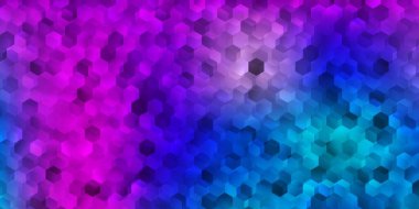 Açık pembe, Memphis şekilli mavi vektör dokusu. Soyut tarzda renkli şekilli bir illüstrasyon. Cep telefonları için arka plan.