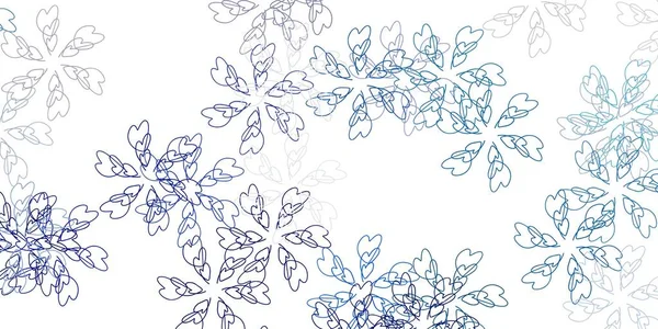 Светло Голубой Вектор Абстрактный Фон Листьями Листья Элегантный Природный Узор — стоковый вектор