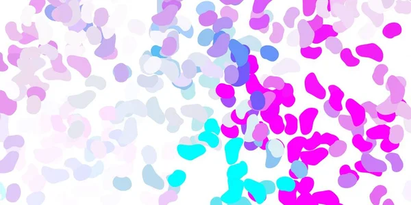 Светло Розовая Голубая Векторная Текстура Мемфисами Иллюстрация Красочными Формами Абстрактном — стоковый вектор