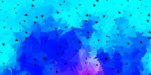 Hellrosa Blauer Vektor Abstraktes Dreiecksmuster Mosaik Bunte Illustration Mit Dreieck — Stockvektor