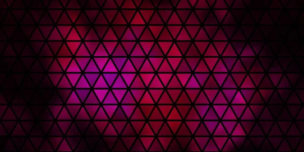 带有三角形的暗粉色矢量背景 闪烁着三角形状的抽象插图 小册子 传单的格式 — 图库矢量图片