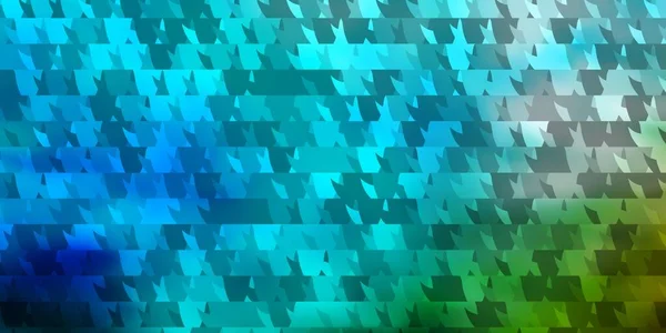 Світло Блакитне Зелене Векторне Компонування Лініями Трикутниками Красива Ілюстрація Трикутниками — стоковий вектор