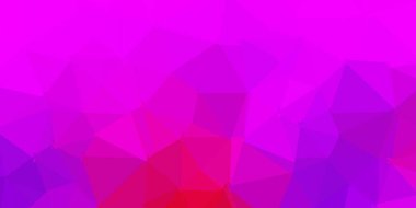 Koyu mavi, kırmızı vektör üçgen mozaik fon. Gradyan üçgenli zarif soyut illüstrasyon. Web uygulamalarınız için duvar kağıdı.