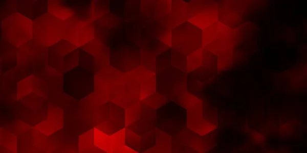 Modelo Vetor Vermelho Escuro Estilo Hexagonal Glitter Ilustração Abstrata Estilo —  Vetores de Stock