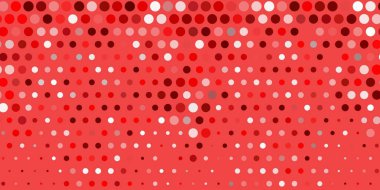 Kabarcıklı açık kırmızı vektör arka planı. Baloncuklu gradyan tarzda soyut dekoratif tasarım. Posterler, afişler için tasarım.